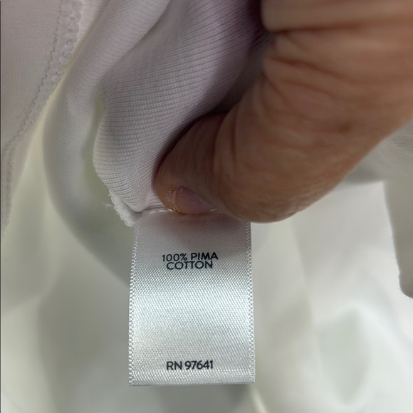 J. Jill Cream Fitted Long Sleeve Tee crewneck, Pima cotton - Picture 5 of 5